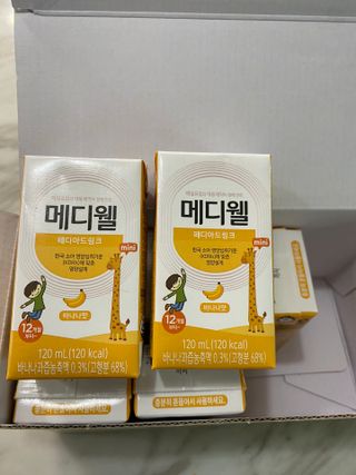 메디웰 페디아드링크 미니 바나나맛 — 5점을 준 리뷰어가 2022년 8월 올린 사용 사진