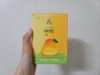 비타앤C 레몬맛, 망고맛 — 5점을 준 리뷰어가 2021년 5월 올린 사용 사진
