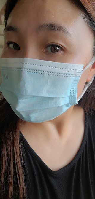 건강누리인터내셔날 (마스크 특집) 7DAYS 컬러마스크 (컬러7매)+ KMC 프리미엄 덴탈마스크(50매) — 5점을 준 리뷰어가 2022년 7월 올린 사용 사진