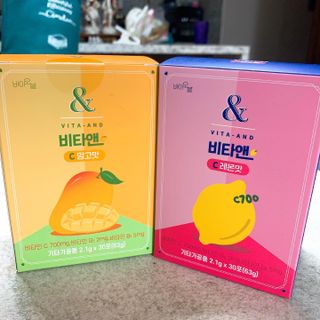 비타앤C 레몬맛, 망고맛 — 4점을 준 리뷰어가 2021년 7월 올린 사용 사진