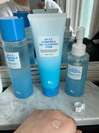 페브유 / FABYOU 페브유 pH5.5 캐모마일 젤 클렌징 폼 + 클렌징 오일 + 토너 3종 세트 — 5점을 준 리뷰어가 2021년 6월 올린 사용 사진