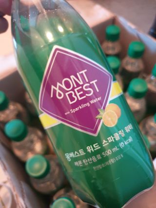 몽베스트 Montbest with Sparkling water Lemon OR Lime 20병(랜덤) — 5점을 준 리뷰어가 2022년 8월 올린 사용 사진