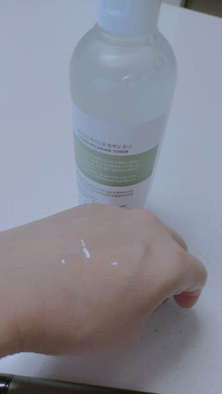 나나스킨 하이드로릴렉싱토너 — 4점을 준 리뷰어가 2021년 4월 올린 사용 사진