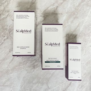 스칼프메드 레드캡슐바이옴 두피케어 프로바이오틱스 유산균 두피관리 세트 — 5점을 준 리뷰어가 2021년 4월 올린 사용 사진