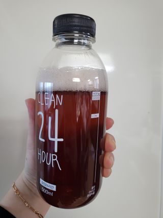 클린24시간 1BOX(5포) + 전용보틀(500ml) — 5점을 준 리뷰어가 2022년 12월 올린 사용 사진
