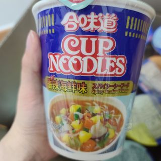 NISSIN 닛신 컵누들  4종 - 씨푸드오리지날, 씨푸드 스파이시, 씨푸드 커리, 씨푸드 XO소스 — 5점을 준 리뷰어가 2021년 12월 올린 사용 사진
