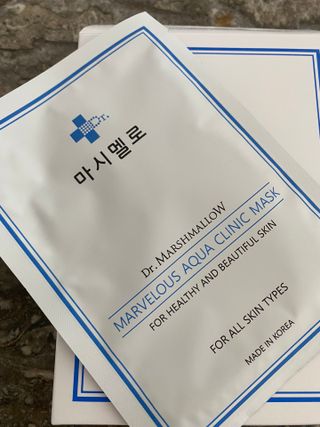 닥터마시멜로 닥터마스멜로 마블러스 아쿠아 클리닉 마스크 — 5점을 준 리뷰어가 2021년 6월 올린 사용 사진