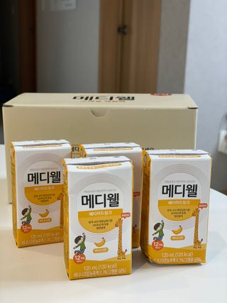 메디웰 페디아드링크 미니 바나나맛 — 5점을 준 리뷰어가 2022년 8월 올린 사용 사진