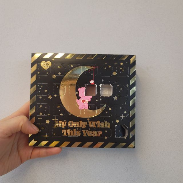 ✨스마트스토어✨ 1+1 크리스마스 어드벤트 캘린더 초콜릿 케어베어🧸레인보우+골드🎁 리뷰 사진