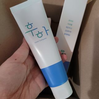 [심폐소생소] 무불소 임산부 천연 치약 — 5점을 준 리뷰어가 2021년 8월 올린 사용 사진