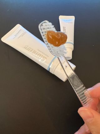 닥터데디스  잇몸치약 100g  [건강한 잇몸 관리를 위한 치약] + 여행용미니치약 15g — 5점을 준 리뷰어가 2022년 8월 올린 사용 사진