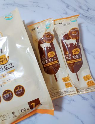 오마뎅 한우핫도그 — 5점을 준 리뷰어가 2021년 5월 올린 사용 사진