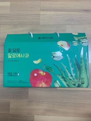 서울약사신협 잘 담은 알로애사과_70ml x 30포 — 5점을 준 리뷰어가 2021년 10월 올린 사용 사진