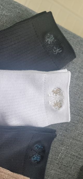 [사이즈가 있는 양말 필로이] 남/여 골지 발목 양말 4족 세트 남【S, M, L, XL】여【S, M, L】_컬러 랜덤 — 5점을 준 리뷰어가 2022년 6월 올린 사용 사진