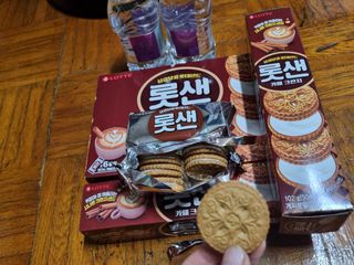 롯데제과 롯샌 카페크런치 — 5점을 준 리뷰어가 2021년 10월 올린 사용 사진