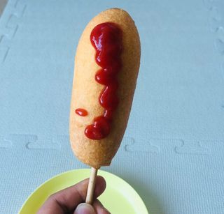 오마뎅 한우핫도그 — 4점을 준 리뷰어가 2021년 5월 올린 사용 사진