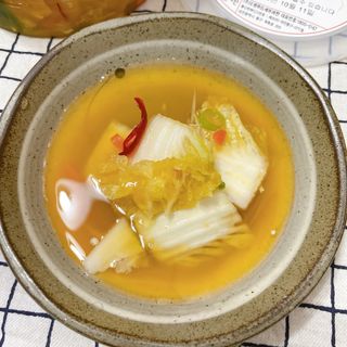 셰프애찬 단호박 백김치 1kg — 5점을 준 리뷰어가 2022년 10월 올린 사용 사진