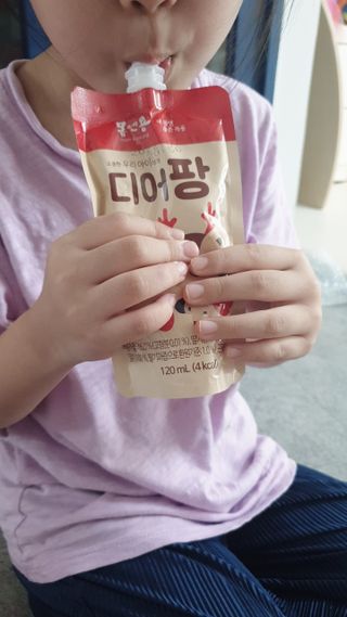 [몸엔용] 우리 아이 건강간식, 달콤한 녹용곤약젤리 디어팡 4종 — 5점을 준 리뷰어가 2021년 8월 올린 사용 사진