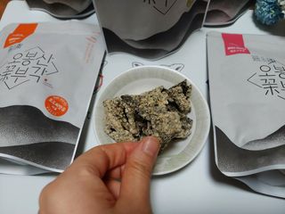 오봉산꽃부각 [만나식품] 오봉산 꽃부각 3가지 맛(오리지널, 새우맛, 매운고추맛) — 5점을 준 리뷰어가 2023년 1월 올린 사용 사진