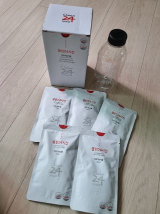클린24시간 1BOX(5포) + 전용보틀(500ml) — 5점을 준 리뷰어가 2023년 7월 올린 사용 사진