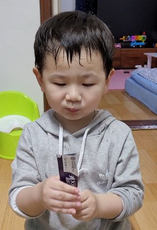 키즈텐플러스 연세 키즈텐 플러스 1개월 — 5점을 준 리뷰어가 2021년 4월 올린 사용 사진