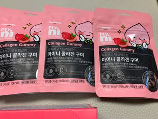 일동제약 마이니 마이니 늘씬날씬 콜라겐 세트 — 5점을 준 리뷰어가 2021년 2월 올린 사용 사진