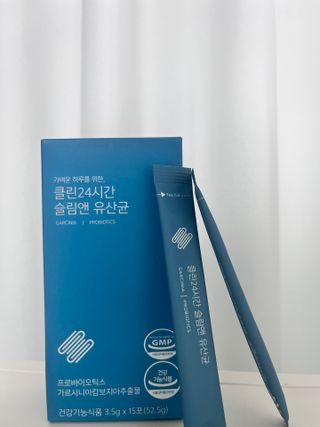 클린24시간 슬림앤유산균 1박스 (3.5g X 15포) — 5점을 준 리뷰어가 2022년 12월 올린 사용 사진