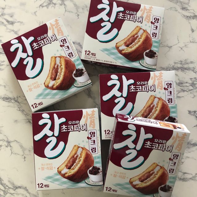 찰 초코파이 정 앙크림 리뷰 사진