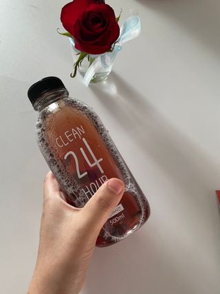 클린24시간 1BOX(5포) + 전용보틀(500ml) — 5점을 준 리뷰어가 2023년 2월 올린 사용 사진