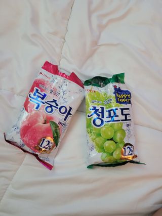 청포도캔디 복숭아캔디 — 5점을 준 리뷰어가 2022년 11월 올린 사용 사진