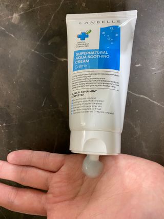 랑벨 수퍼내츄럴 아쿠아 수딩 크림 100ml — 4점을 준 리뷰어가 2022년 4월 올린 사용 사진