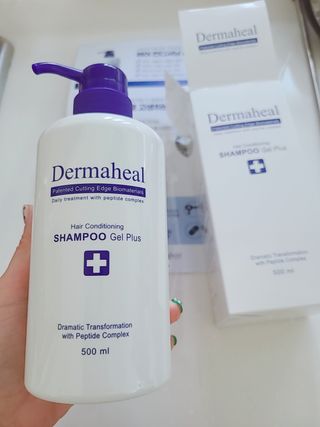 더마힐 헤어 컨디셔닝 샴푸 500ml 3종 중 택1 — 5점을 준 리뷰어가 2021년 4월 올린 사용 사진