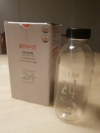 클린24시간 1BOX(5포) + 전용보틀(500ml) — 4점을 준 리뷰어가 2022년 12월 올린 사용 사진