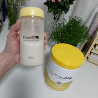 프로티원 단백질쉐이크 곡물맛 2주분 1통+보틀 — 5점을 준 리뷰어가 2021년 4월 올린 사용 사진