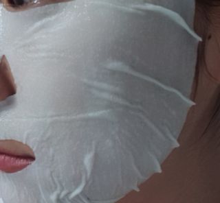 애디팬더 바이오시트앰플 기능성 마스크팩 — 5점을 준 리뷰어가 2021년 5월 올린 사용 사진