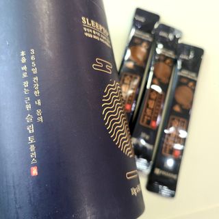 프리마인 자체 기업부설 연구소에서 찾아낸 건강한 수면의 비밀.  슬립토 플러스 30포 — 4점을 준 리뷰어가 2021년 11월 올린 사용 사진