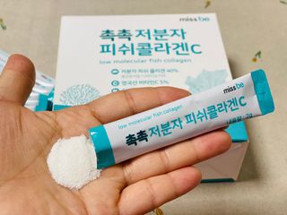 미스비 촉촉 저분자 피쉬콜라겐C — 5점을 준 리뷰어가 2021년 7월 올린 사용 사진