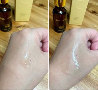 스킨큐어 산다화 비타민c 화이트닝 에센스 30ml — 5점을 준 리뷰어가 2022년 2월 올린 사용 사진