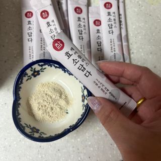 FREE [경남제약헬스케어] 런칭기념 케어플러스 참효소답다 3g x 30포/곡물효소&콤부차 — 5점을 준 리뷰어가 2023년 10월 올린 사용 사진
