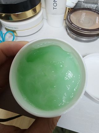 [녹산] 그린 솔루션 멀티 수분 앰플 + 그린 솔루션 멀티 수분크림 — 5점을 준 리뷰어가 2022년 11월 올린 사용 사진