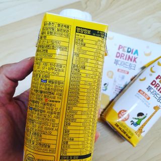 메디웰 페디아드링크 미니 바나나맛 — 5점을 준 리뷰어가 2021년 7월 올린 사용 사진