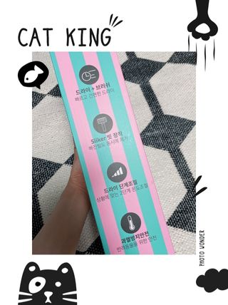 아베크 펫 강아지 고양이 애견 에어 브러쉬 드라이기 올인원 — 5점을 준 리뷰어가 2021년 7월 올린 사용 사진