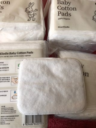 디어엘로디 프리미엄 유기농 베이비 솜티슈 40매 3 + 1 PACK — 5점을 준 리뷰어가 2021년 2월 올린 사용 사진