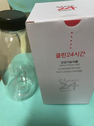 클린24시간 1BOX(5포) + 전용보틀(500ml) — 5점을 준 리뷰어가 2022년 8월 올린 사용 사진