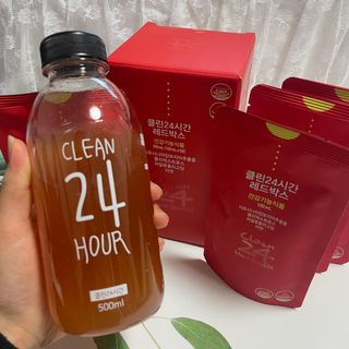 클린24시간 레드박스 1BOX(5포) + 전용보틀(500ml) — 5점을 준 리뷰어가 2024년 1월 올린 사용 사진
