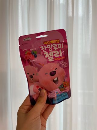 [팔도] 잔망루피젤리 믹스베리맛 42g 8개 — 5점을 준 리뷰어가 2022년 2월 올린 사용 사진
