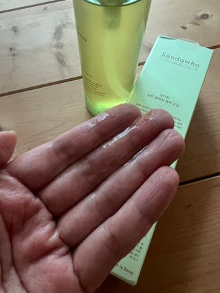 스킨큐어 산다화 순한 클렌징 동백 오일 200ml — 4점을 준 리뷰어가 2023년 5월 올린 사용 사진