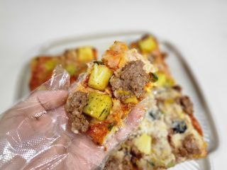브라잇벨리 비건피자 [노밋피자알로하 & 노밋피자포테이토] 2가지맛 — 4점을 준 리뷰어가 2022년 7월 올린 사용 사진