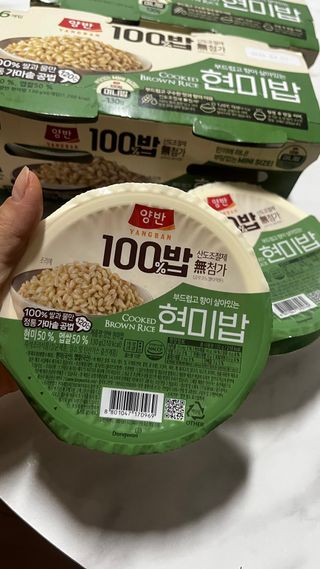 [구매평]양반 동원 양반 100밥 현미밥, 130g, 12개 — 5점을 준 리뷰어가 2025년 5월 올린 사용 사진