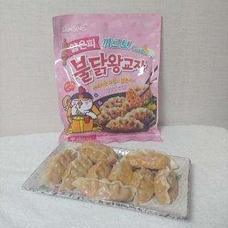 삼양냉동 [삼양] 얇은피불닭왕교자+얇은피까르보불닭왕교자 총4팩 — 4점을 준 리뷰어가 2021년 2월 올린 사용 사진